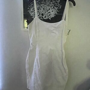 White body con dress